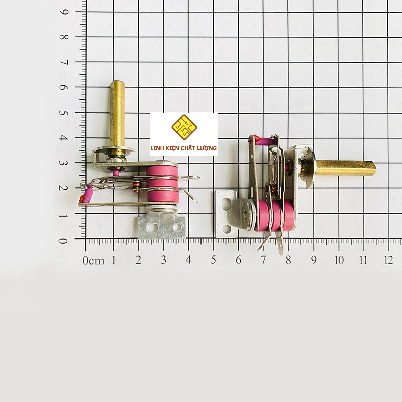 5 Chiếc relay lưỡng kim KST230 trục dài 1 tai bắt vít dùng cho lò nướng ...