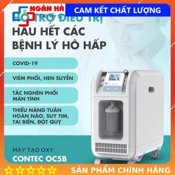 . Máy Tạo Oxy 7 lít Contec Kèm SPO2 Và Xông Khí Dung, BẢO HÀNH 2 NĂM.