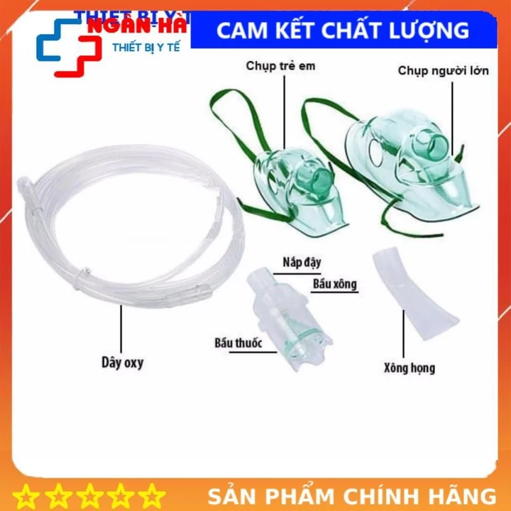 Bộ mask xông khí dung trẻ em và người lớn dành cho các loại máy xông.
