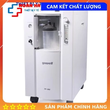Máy tạo oxy 3 lít Yuwell 7F-3EW - tặng kèm bộ xông khí dung.