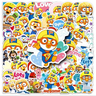 Set 10 30 50 sticker Pororo dán nón mũ bảo hiểm laptop vali sổ tay đàn guitar điện thoại tủ lạnh xe máy ván trượt