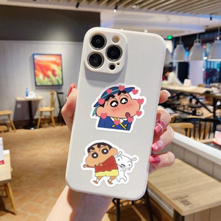 Set 20 60 100 sticker Shin bút chì Cậu bé bút chì dán nón mũ bảo hiểm laptop vali sổ tay đàn guitar điện thoại xe máy