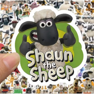 Set 10 30 50 cừu sheep dán nón mũ bảo hiểm laptop vali sổ tay đàn guitar điện thoại tủ lạnh xe máy