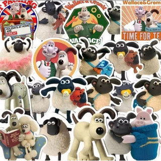 Set 10 30 50 cừu sheep dán nón mũ bảo hiểm laptop vali sổ tay đàn guitar điện thoại tủ lạnh xe máy