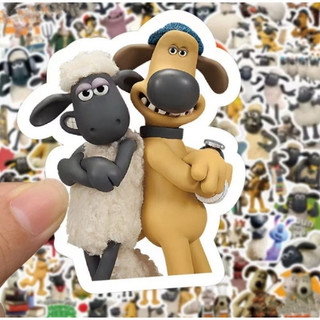 Set 10 30 50 cừu sheep dán nón mũ bảo hiểm laptop vali sổ tay đàn guitar điện thoại tủ lạnh xe máy