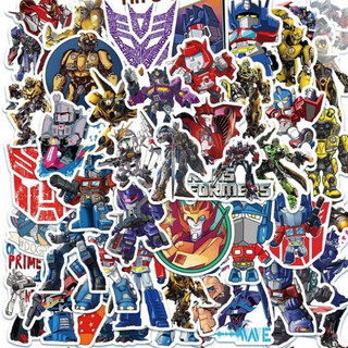 Set 10 30 50 miếng dán sticker Transformers dán nón mũ bảo hiểm laptop vali sổ tay đàn guitar điện thoại tủ lạnh xe máy