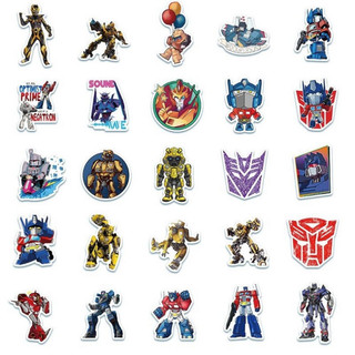 Set 10 30 50 miếng dán sticker Transformers dán nón mũ bảo hiểm laptop vali sổ tay đàn guitar điện thoại tủ lạnh xe máy