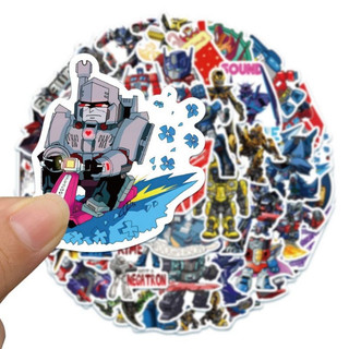 Set 10 30 50 miếng dán sticker Transformers dán nón mũ bảo hiểm laptop vali sổ tay đàn guitar điện thoại tủ lạnh xe máy