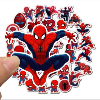 Set combo 7 21 35 miếng dán sticker Spider người nhện chống thấm nước dán nón mũ bảo hiểm laptop xe máy đàn guitar sổ