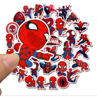 Set combo 7 21 35 miếng dán sticker Spider người nhện chống thấm nước dán nón mũ bảo hiểm laptop xe máy đàn guitar sổ