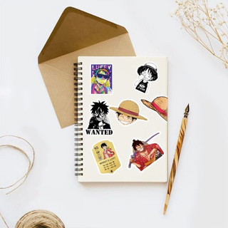 Set combo 50 miếng dán sticker Luffy đảo hải tặc One Piece dán nón mũ bảo hiểm laptop vali sổ tay đàn guitar điện thoại