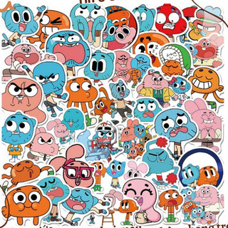 Set 10 30 50 miếng dán sticker Thế Giới kỳ diệu của Gumball 2 The Amazing World of Gumball 2 dán nón mũ bảo hiểm vali