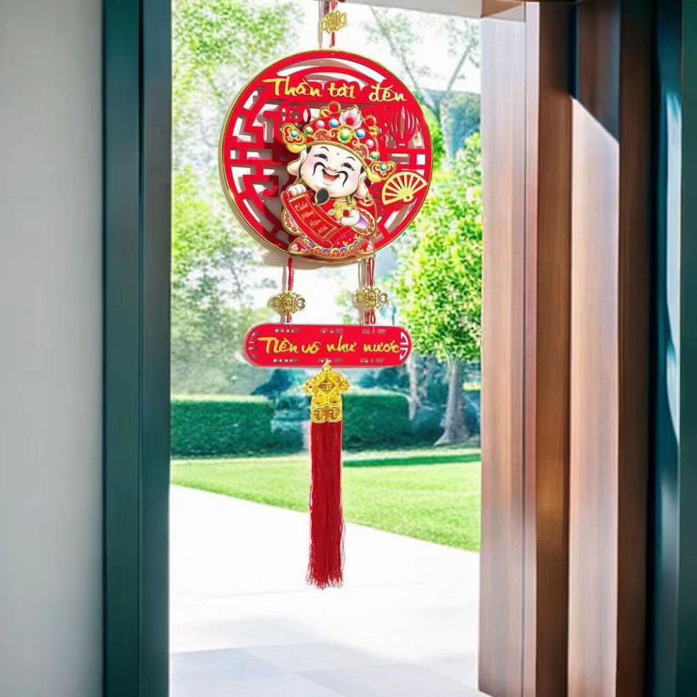 .Thần Tài Lắc Đầu Gọi Tài Lộc Cầu May Mắn,trang trí Tết