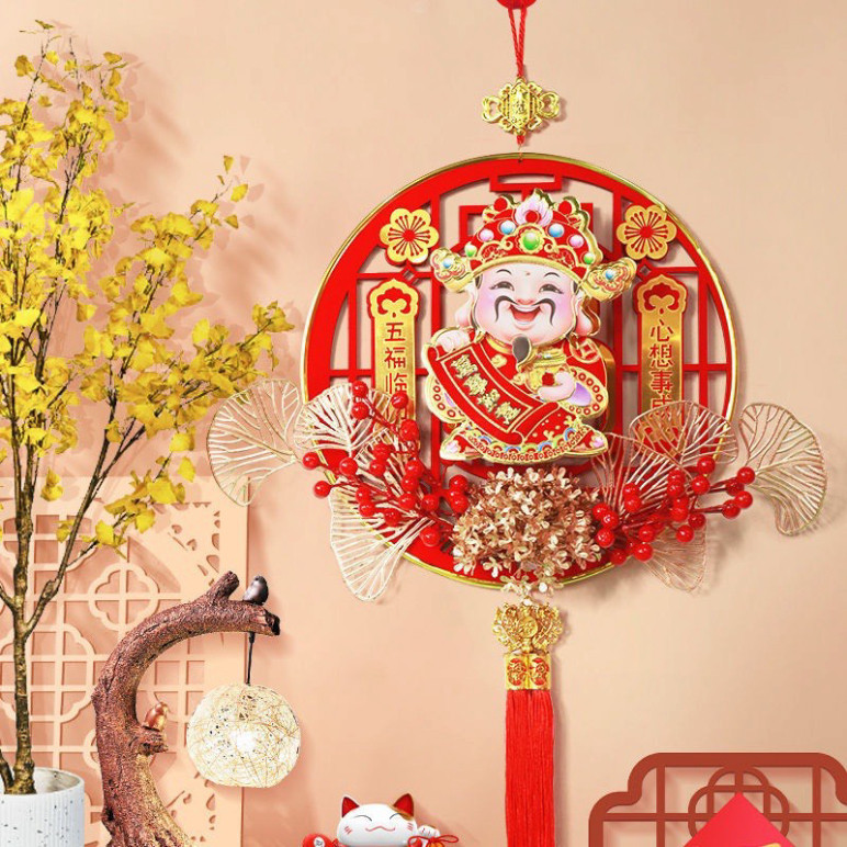 .Thần Tài Lắc Đầu Gọi Tài Lộc Cầu May Mắn,trang trí Tết