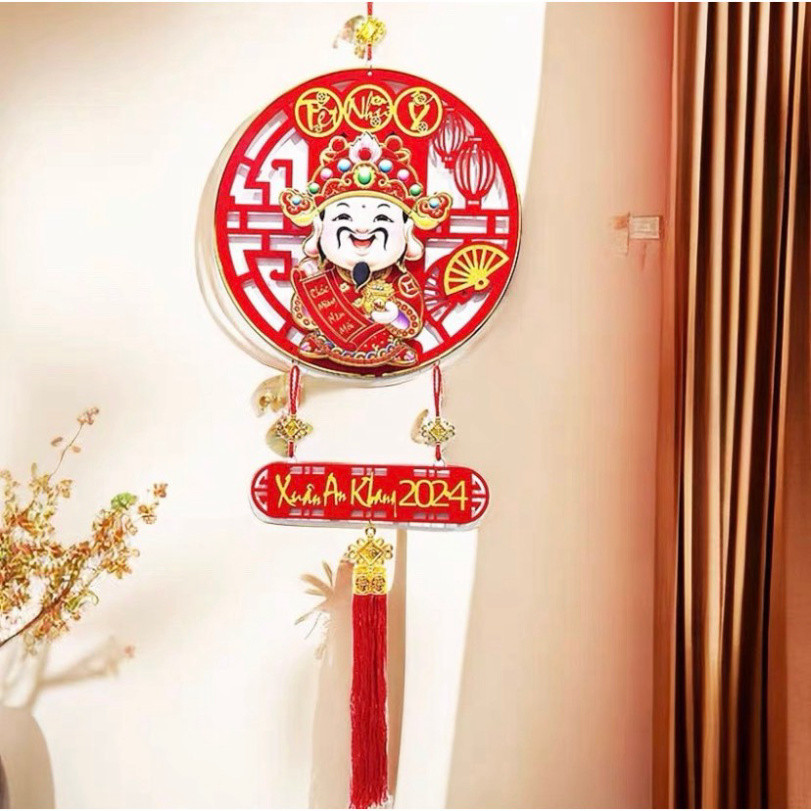.Thần Tài Lắc Đầu Gọi Tài Lộc Cầu May Mắn,trang trí Tết