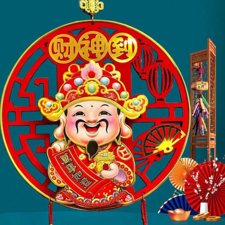 .Thần Tài Lắc Đầu Gọi Tài Lộc Cầu May Mắn,trang trí Tết