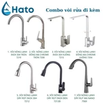 Chậu Rửa Bát 1 Hố HATO Inox SUS304 Dày 3.5 Ly, Bồn Rửa Chén 1 Ngăn Lớn Bán Nguyệt Kiểu Dáng Nhật Bản, Bảo Hành 5 Năm — ảnh 2