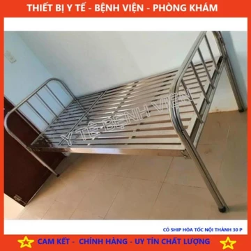GIƯỜNG BỆNH NHÂN INOX NÂNG ĐẦU - TIÊU CHUẨN CƠ BẢN, giống như ở bệnh viện