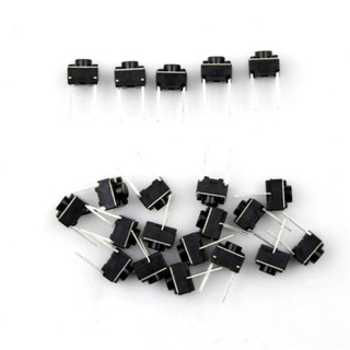 [Giá combo] (50 cái) Nút nhấn 6x6mm 2 chân cắm đứng cao 4.3 - 9mm