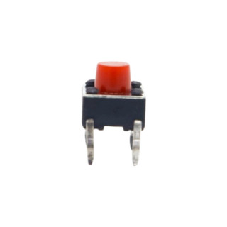 [Giá combo] (50 cái) Nút nhấn 6x6mm 4 chân cắm đứng đầu đỏ cao 2.5 - 3.7mm
