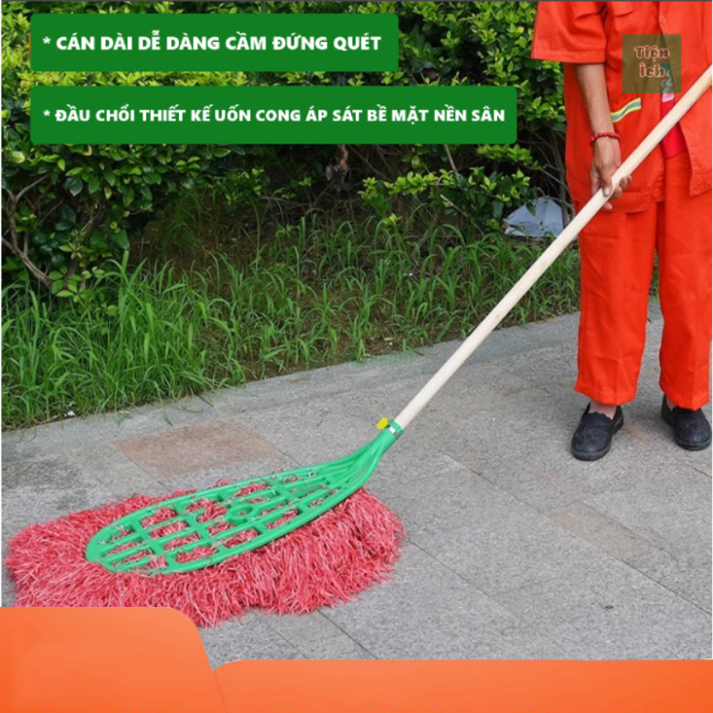 Chổi con rùa quét sân sàn nhà xưởng, công viên, trường học, lau chùi ...