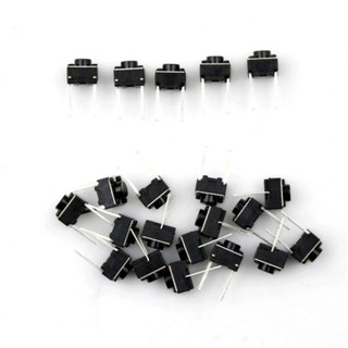 [Giá sỉ] (50C) Nút nhấn 6x6mm 2 chân cắm đứng cao 4.3 - 9mm