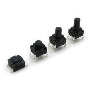 [Giá sỉ] (10C) Nút nhấn 6x6mm chống thấm 4 chân cắm DIP cao 4.3 - 15mm