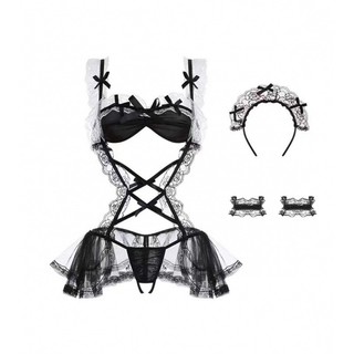 Bộ ngủ Ren Sexy Váy liền thân Bodysuit Gợi cảm Quyến rũ JS01 Đồ ngủ nữ Jumsuit Cám dỗ Cuốn hút Tôn dáng