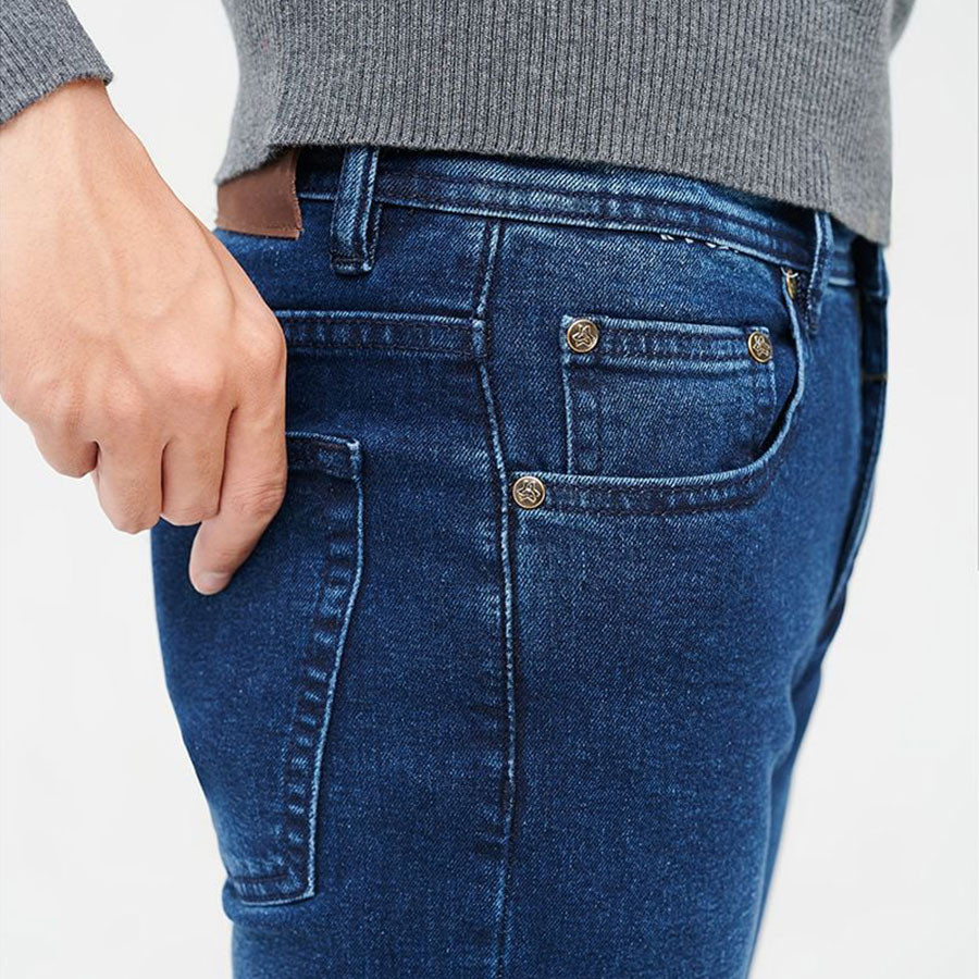 MERRIMAN SALE - Quần Jean Nam Cao Cấp Màu Đen, Denim, Navy, Form Slim Fit Trẻ Trung Bền Màu