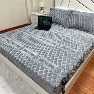 Bộ Ga và vỏ gối nỉ nhung sữa COCO mềm mịn nhập khẩu loại 1, bộ ga gối công nghệ mới thoáng khí