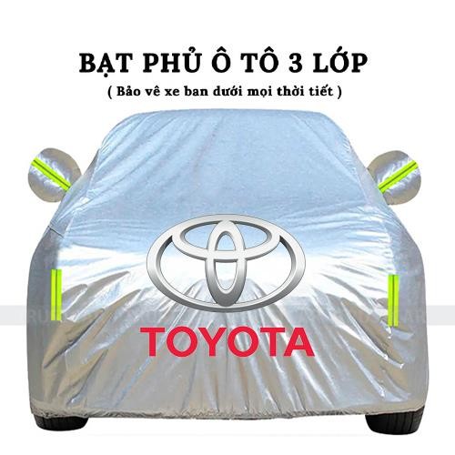Bạt Phủ Xe Toyota Vios, Altis, Camry, Fortuner, Innova, Yaris, Rush, Hilux, Wigo, Land Cruiser, Cross, AVANZA, RAIZE