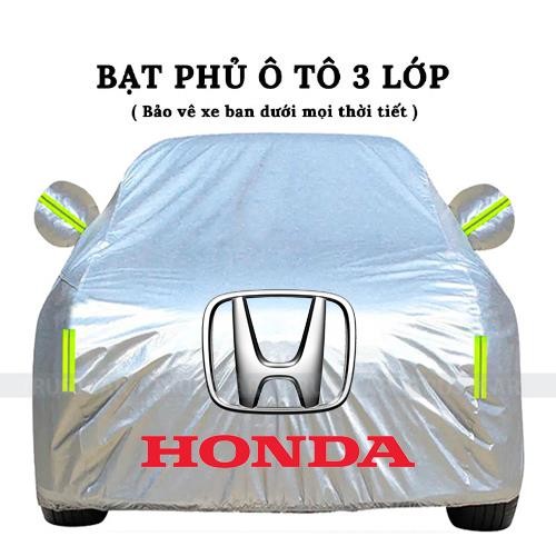 Bạt Phủ Xe Ô Tô Honda CRV, Brio, City, HRV, Accord, Civic, Jazz, BRV chống nắng nóng, chống nước, chống xước cao cấp
