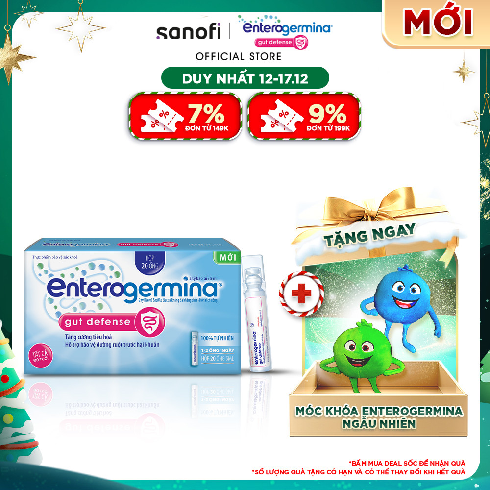 Thực phẩm bảo vệ sức khỏe Enterogermina Gut Defense giúp tăng cường ...