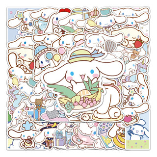 50 Miếng Dán Cinnamoroll Ngộ nghĩnh Chống Thấm Nước DIY Cho Laptop / Điện Thoại / Mũ Bảo Hiểm / Ô Tô / Đàn Guitar Decal