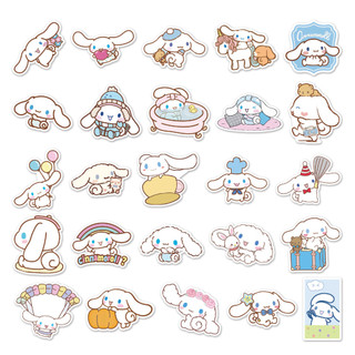 50 Miếng Dán Cinnamoroll Ngộ nghĩnh Chống Thấm Nước DIY Cho Laptop / Điện Thoại / Mũ Bảo Hiểm / Ô Tô / Đàn Guitar Decal