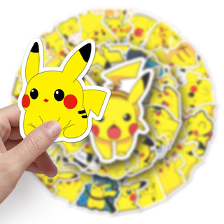 Bộ 50 Ngộ nghĩnh Pikachu Pokemon Dán Chống Thấm Nước DIY Cho Điện Thoại Laptop Xe Dán Sáng Tạo Decal Nhà