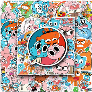 50 Mảnh Vui Nhộn Thế Giới Tuyệt Vời Của Gumball Dán Chống Thấm Nước DIY Cho Laptop / Điện Thoại / Mũ Bảo Hiểm / Ô Tô / Đ