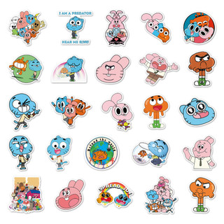 50 Mảnh Vui Nhộn Thế Giới Tuyệt Vời Của Gumball Dán Chống Thấm Nước DIY Cho Laptop / Điện Thoại / Mũ Bảo Hiểm / Ô Tô / Đ