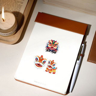 Bộ 50 Vui Nhộn Phong Cách Trung Hoa Lion Dance Sáng Tạo Miếng Dán Ban Đầu Cho Laptop / Điện Thoại / Mũ Bảo Hiểm / Động C