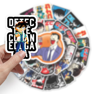 50 Miếng Dán Conan Ngộ nghĩnh Chống Thấm Nước DIY Cho Điện Thoại Laptop Xe Dán Sáng Tạo Decal Nhà