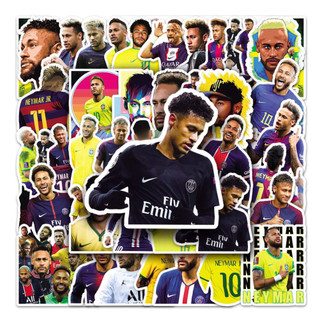 Bộ 50 Vui Bóng Đá Neymar Dán Chống Thấm Nước DIY Cho Điện Thoại Laptop Xe Dán Sáng Tạo Decal Nhà