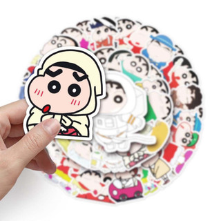 Hoạt Hình 50 Chiếc Ngộ nghĩnh Shin-chan Dán Chống Thấm Nước Graffiti Cho DIY Laptop Hành Lý Xe Đạp Dán