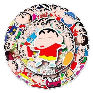 Hoạt Hình 50 Chiếc Ngộ nghĩnh Shin-chan Dán Chống Thấm Nước Graffiti Cho DIY Laptop Hành Lý Xe Đạp Dán