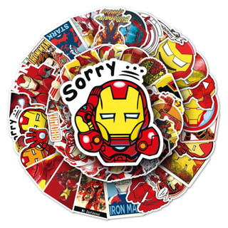 52 Mảnh Ngộ nghĩnh Ironman Marvel DIY Sáng Tạo Cho Điện Thoại Laptop Xe Helmater Dán Nhà Decal Chống Thấm Nước Dán