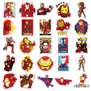52 Mảnh Ngộ nghĩnh Ironman Marvel DIY Sáng Tạo Cho Điện Thoại Laptop Xe Helmater Dán Nhà Decal Chống Thấm Nước Dán