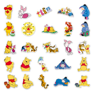 50 Miếng Dán Gấu Pooh Ngộ nghĩnh Chống Thấm Nước DIY Cho Điện Thoại Laptop Xe Dán Sáng Tạo Decal Nhà