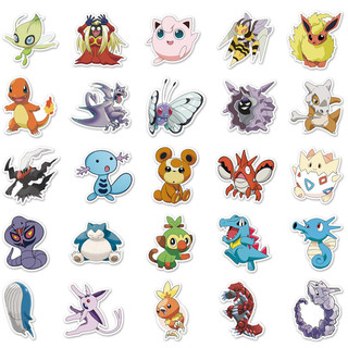 50 Miếng Dán Pokemon Ngộ nghĩnh Chống Thấm Nước DIY Cho Điện Thoại Laptop Xe Dán Sáng Tạo Decal Nhà