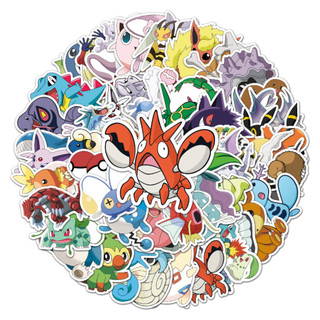 50 Miếng Dán Pokemon Ngộ nghĩnh Chống Thấm Nước DIY Cho Điện Thoại Laptop Xe Dán Sáng Tạo Decal Nhà