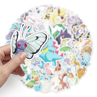 50 Miếng Dán Pokemon Ngộ nghĩnh Chống Thấm Nước DIY Cho Điện Thoại Laptop Xe Dán Sáng Tạo Decal Nhà