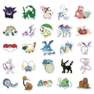 50 Miếng Dán Pokemon Ngộ nghĩnh Chống Thấm Nước DIY Cho Điện Thoại Laptop Xe Dán Sáng Tạo Decal Nhà